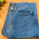 Enzon Loose Straight Denim – Dark Blue Stone
