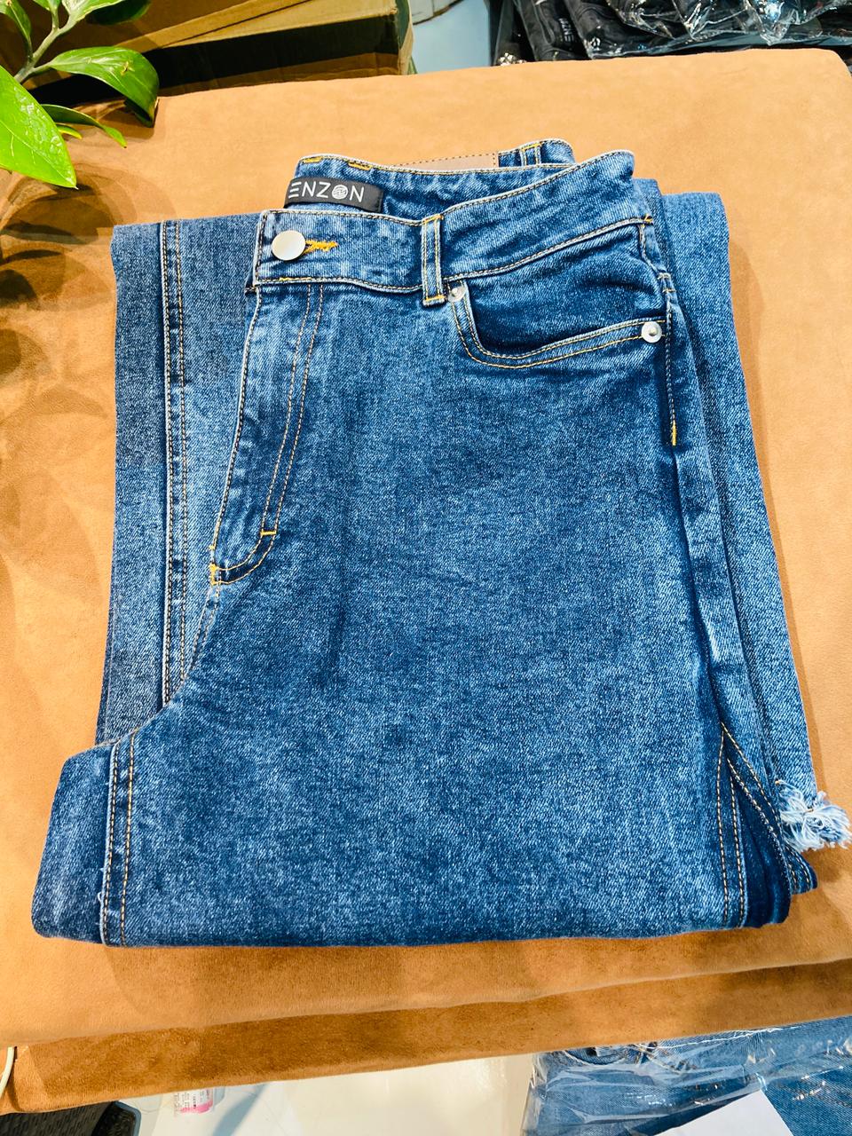 Enzon_Womens_Wide_Leg_Denim__-_Blue_Acid135453-img Enzon Womens Wide Leg Denim – Blue Acid - Image 1