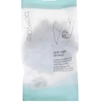 Luxe Bath Sponge with Hanging Cord – White