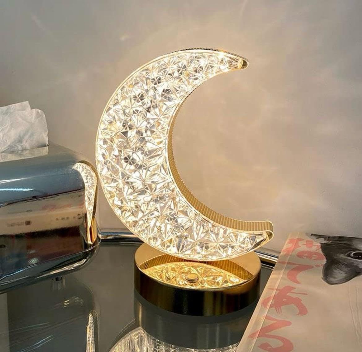 WhatsApp Image 2026-06-27 at 13.43.05 (2) Moon-Shaped LED Table Lamp - Image 1