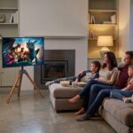 Wooden TV Tripod Stand - Image 2