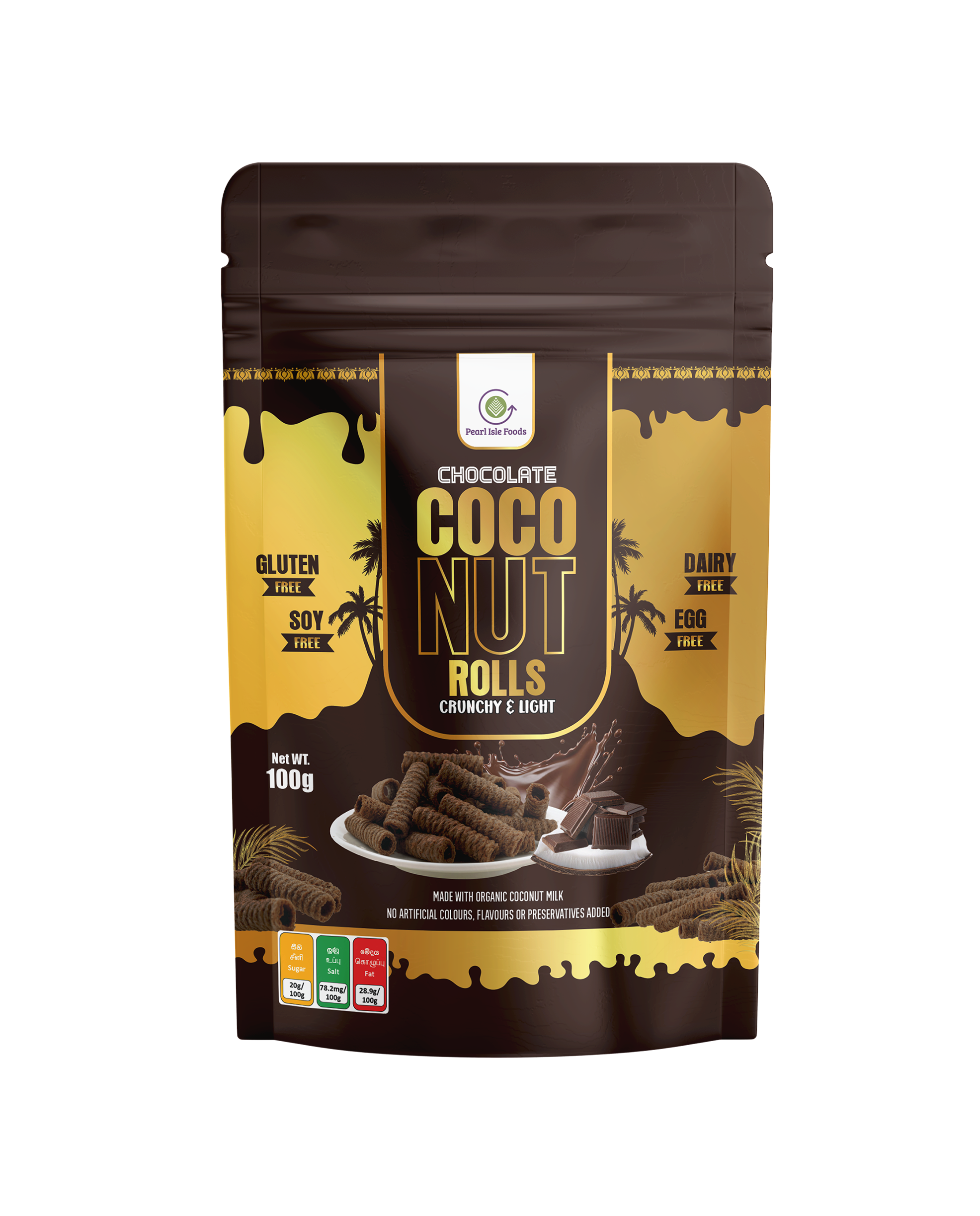 choco Trafic light Chocolate Coconut Rolls (100g) - Image 1