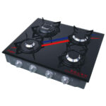 SGT-8500 SUGA GAS COOKER-4 BURNER-GLASS TOP-ROUND TRIVET 4burner