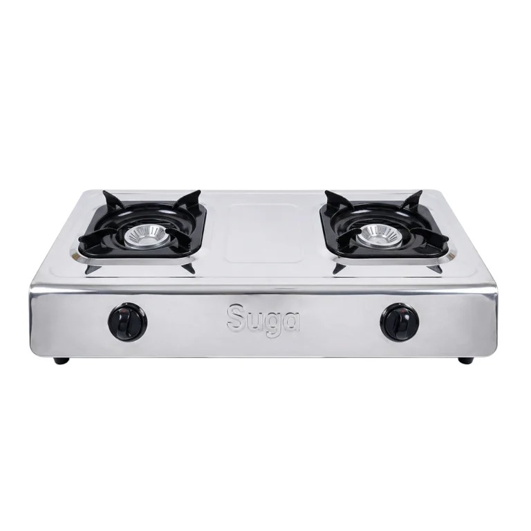 SUGA-GS2000-768x768 2B-GS2000 SUGA GAS COOKER- STAINLESS STEEL- SQURE TRIVET 2burner - Image 1
