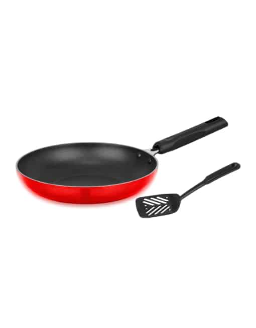 WPFP20 WP- FP20 WIPRO FRY PAN WITH NYLON SPOON- 20 CM (INDUCTION BASE) - Image 1