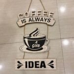 Coffee-Themed Hanging Wall Sign