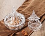 Decorative Glass Candy Dish with Lid