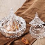 Decorative Glass Candy Dish with Lid