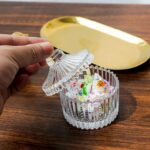 Ribbed Glass Candy Jar with Lid - Image 4