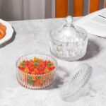 Ribbed Glass Candy Jar with Lid - Image 3