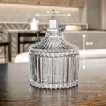 Ribbed Glass Candy Jar with Lid - Image 2