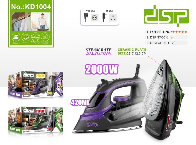 WhatsApp Image 2026-09-14 at 12.15.40 DSP Steam Iron KD1004 - Image 1