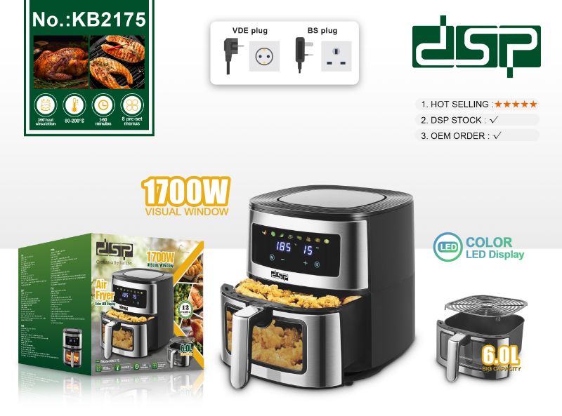 WhatsApp Image 2026-09-14 at 12.19.24 DSP 6L Digital Air Fryer KB2175 - Image 1