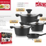 DSP 7-Piece Non-Stick Cookware Set - Black