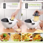 9-in-1 Multifunction Vegetable Cutter & Basket - Image 3