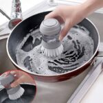 Soap Dispensing Pot Cleaning Brush - Image 3