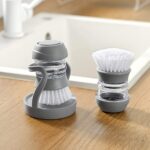 Soap Dispensing Pot Cleaning Brush