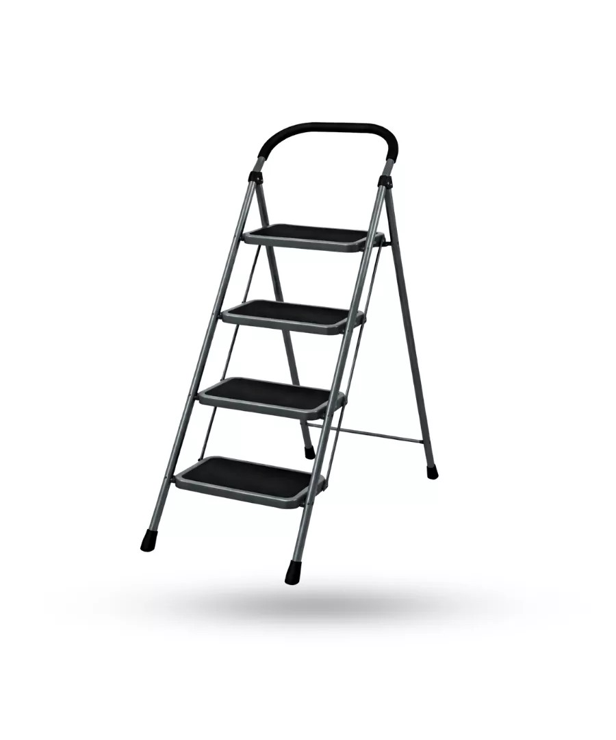 4-Steel-Steel-Ladder-Black-in-Sri-Lanka 4 Step Folding Ladder - Image 1