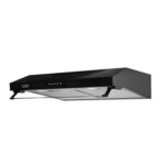 Euro 60cm Flat Cassette Cooker Hood Black - EU60CM-BL