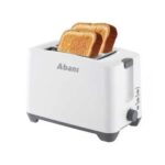 Abans 2 Slice Pop Up Toaster White - FT2001B-T-BW