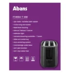 Abans 4 Slice Pop Up Toaster - FT4004-T-BW - Image 2