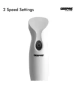 Geepas 4 in 1 Hand Blender – GHB6144N – Powerful blending, chopping, whisking, and mixing performance with durable design and everyday kitchen convenience - Image 4